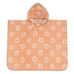Jollein Poncho de bain en tissu éponge jacquard réversible - Fleur