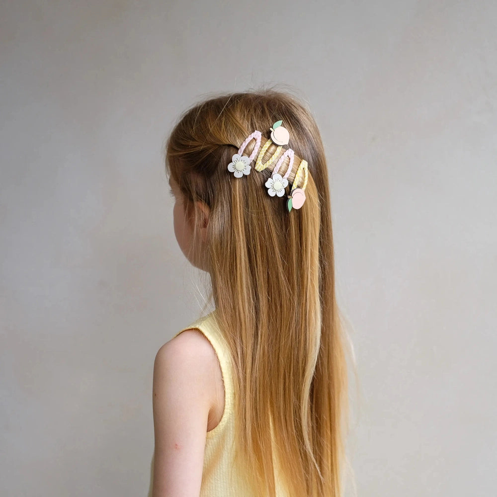 Mimi & Lula - Barrettes pêche et fleurs
