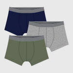 Petit Bateau Lot de boxers en coton uni pour enfants