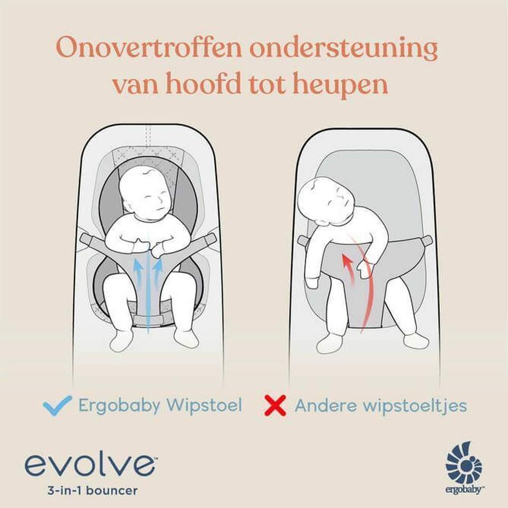 Transat Ergobaby Evolve 3-en-1 - Crème