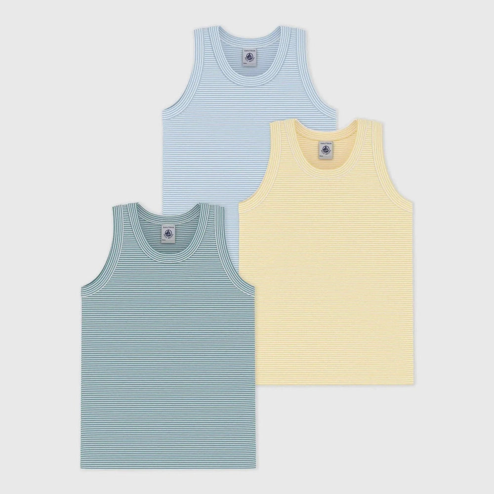 Petit Bateau | Lot de débardeurs en coton à rayures pour enfants