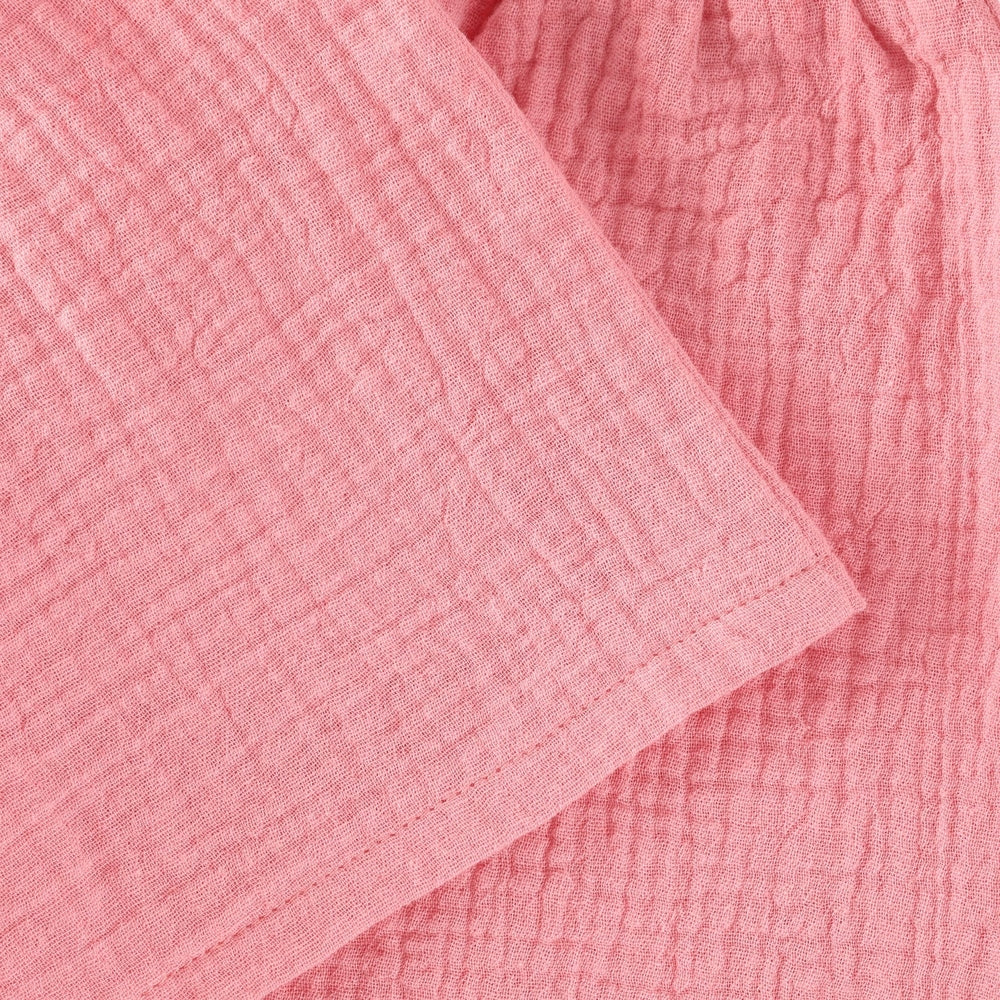 Huttelihut Short en mousseline – short d’été léger en coton – rose