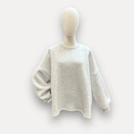 Gris sweat-shirt à message pour adulte | taille unique