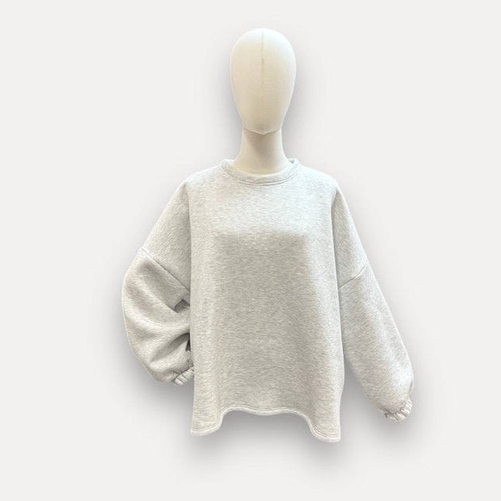 Gris sweat-shirt à message pour adulte | taille unique
