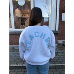 Sweat-shirt gris avec texte pour adulte | taille unique