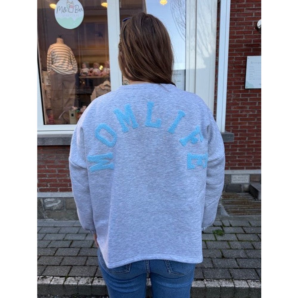 Sweat gris avec texte pour adulte | taille unique