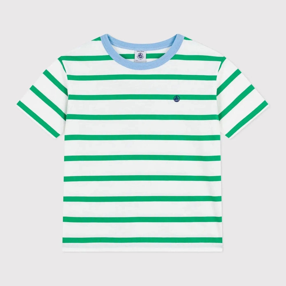 Petit Bateau | T-shirt enfant en coton à manches courtes à rayures