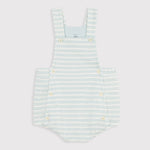 Petit Bateau | Grenouillère rayée pour bébé en éponge de coton