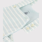 Petit Bateau | Grenouillère rayée pour bébé en éponge de coton