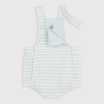 Petit Bateau | Barboteuse bébé rayée en éponge de coton