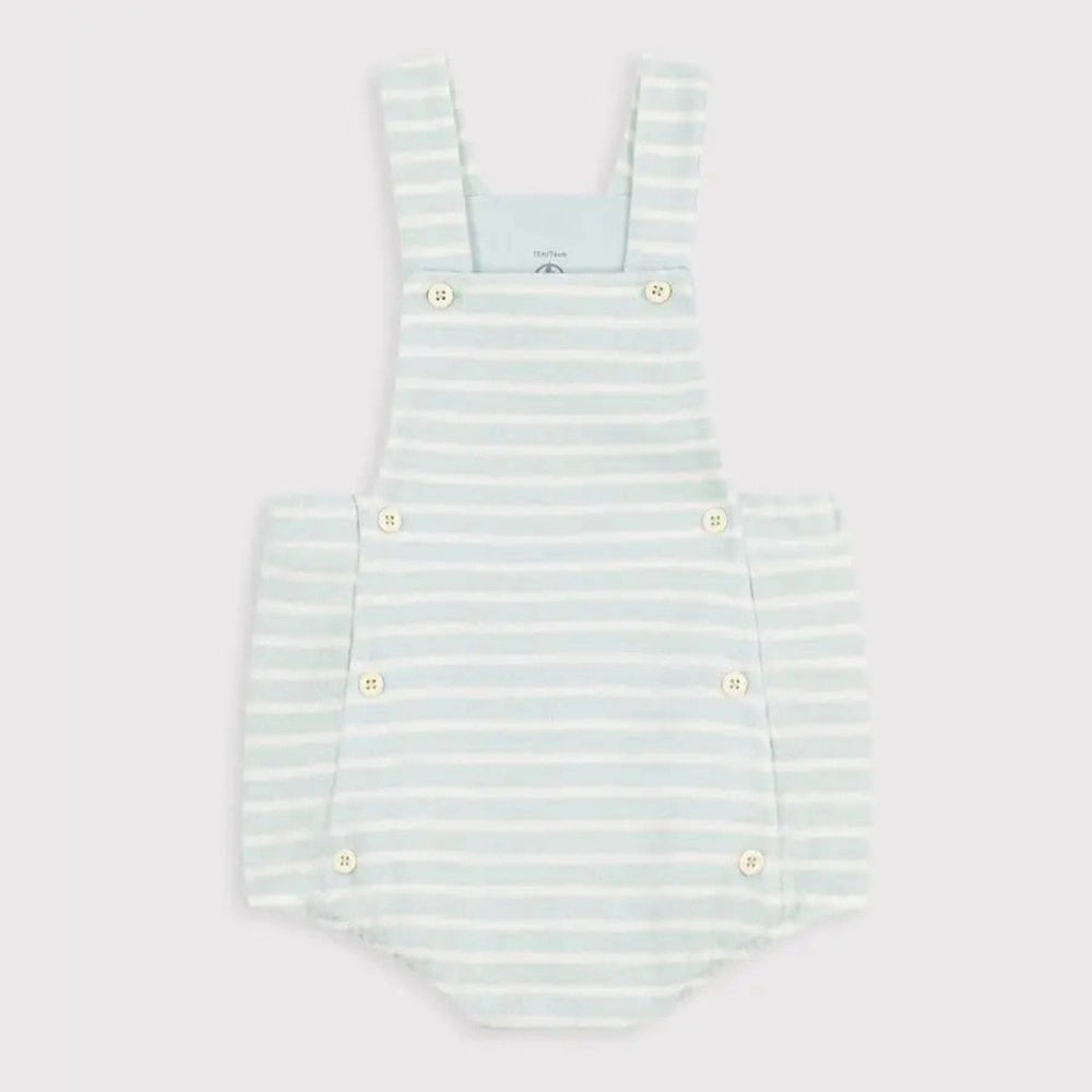 Petit Bateau | Grenouillère bébé rayée en éponge de coton