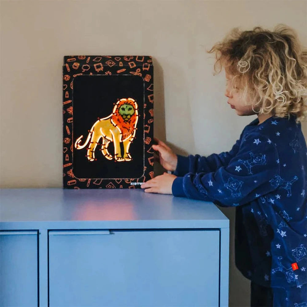 Kit de loisirs créatifs de décoration murale Kidywolf Kidyneon - Animaux