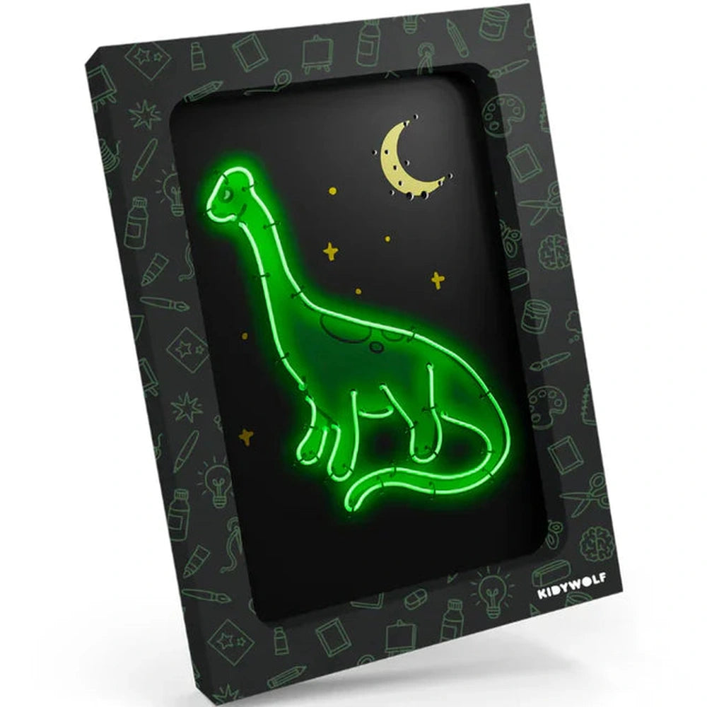 Kidywolf Kidyneon Kit de bricolage décoration murale - Dinos