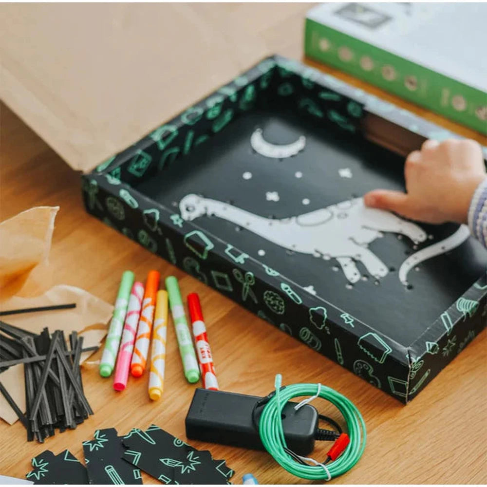 Kidywolf Kidyneon Kit créatif décoration murale - Dinos