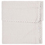 Koeka Couverture de berceau 75x100cm - Lace Elba - Stone
