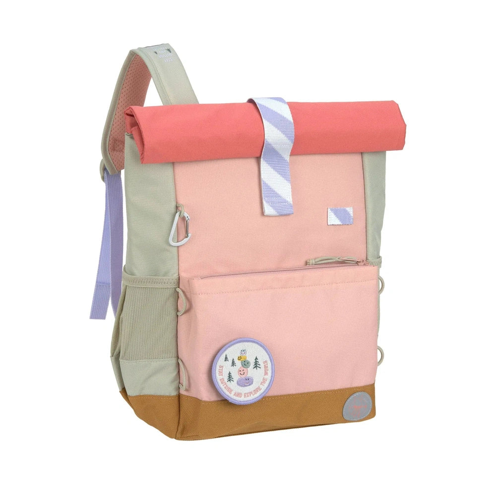 Sac à dos rolltop Lässig Sunny Explorer - Rose