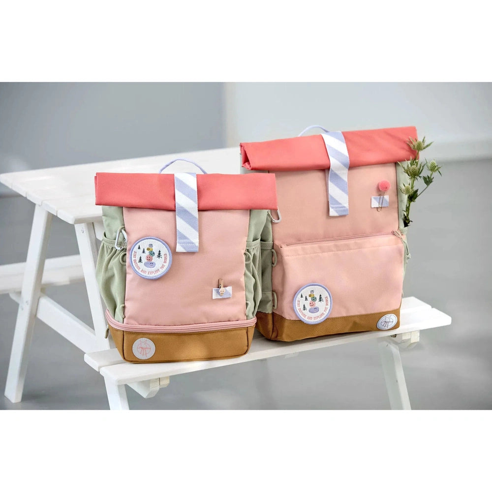 Sac à dos Rolltop Lässig Sunny Explorer - Rose