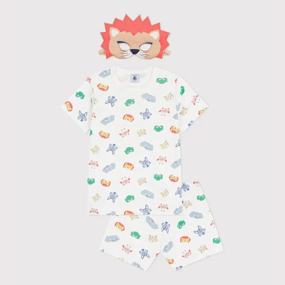 Petit Bateau | Pyjama court en coton avec masque
