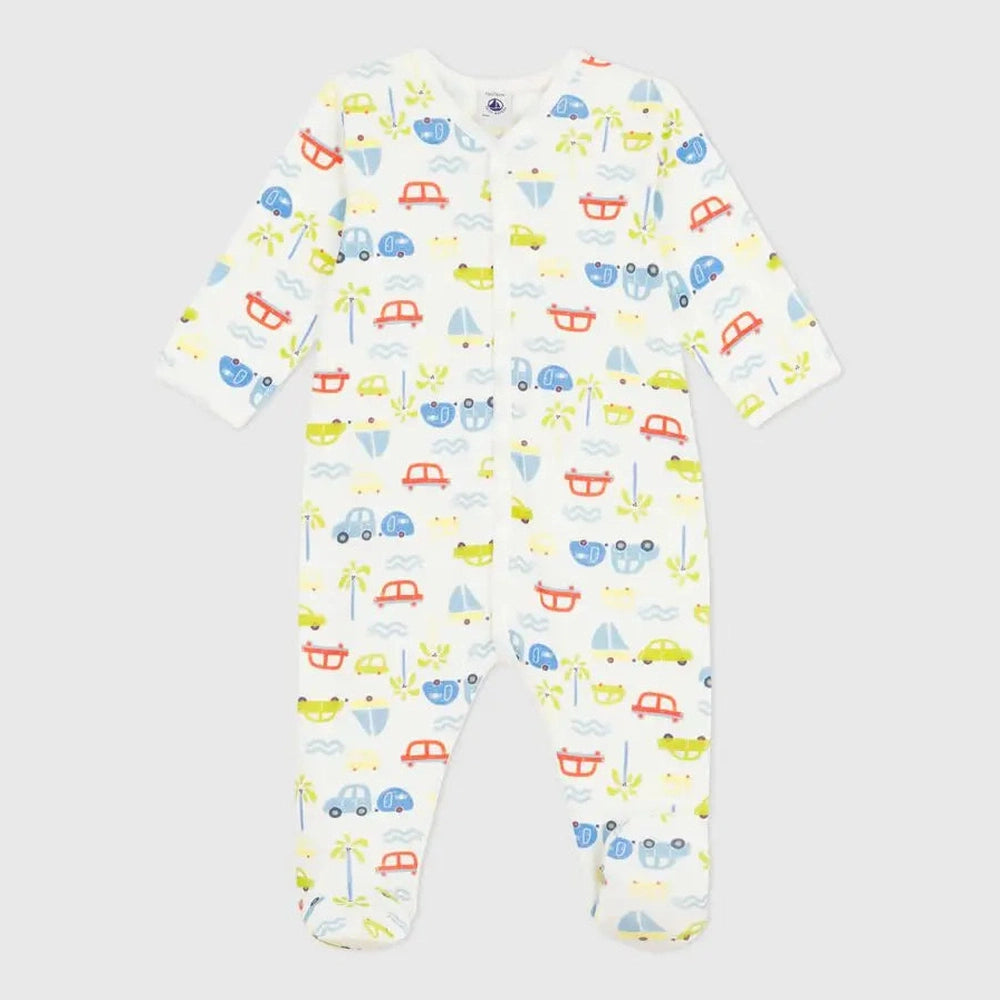 Petit Bateau | Pyjama bébé en coton imprimé voitures
