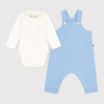 Petit Bateau | Ensemble bébé salopette avec body