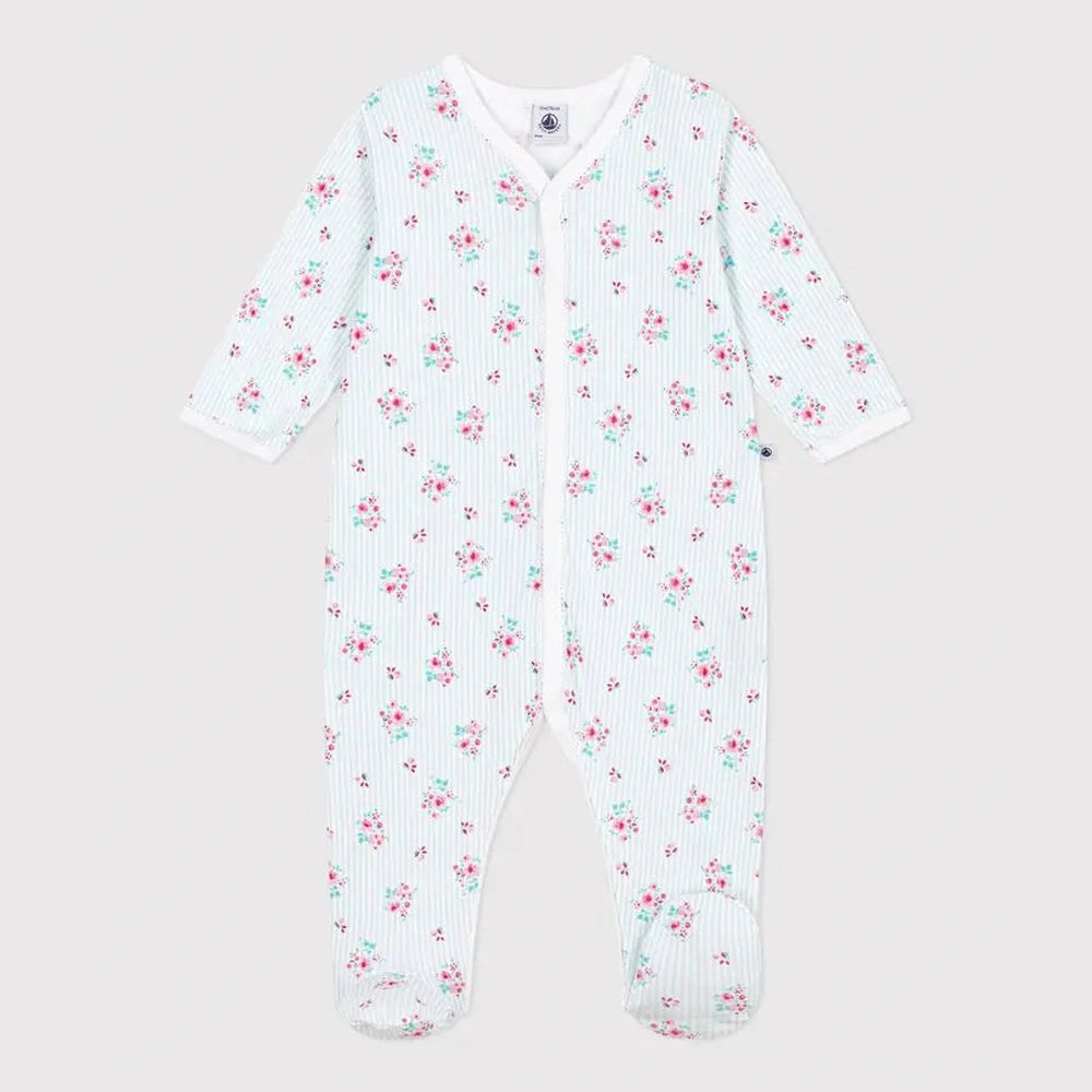Petit Bateau | Pyjama bébé en coton à imprimé fleuri