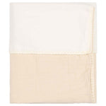 Koeka couverture de berceau Cotton Fleece Faro 75x100 - blanc chaud