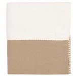 Koeka Couverture de berceau Cotton Fleece Faro 75x100 - café