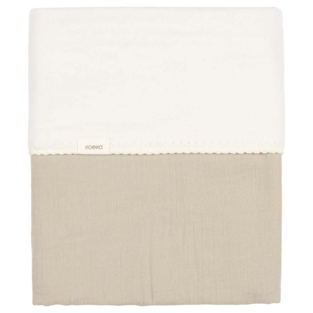Koeka couverture pour berceau Faro en coton polaire 75x100 - sauge