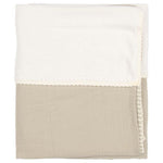 Koeka couverture de berceau Cotton Fleece Faro 75x100 - sauge