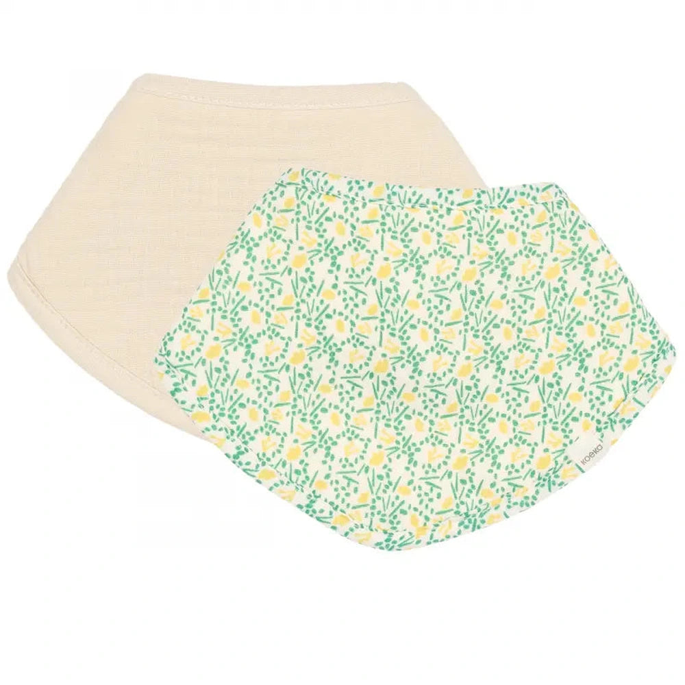 Koeka Bavoir écharpe 2-pack Meadow - blanc cassé