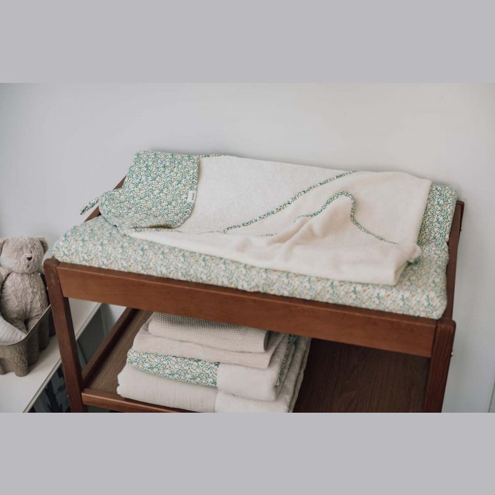 Koeka Cape de bain Meadow 100x100 cm - blanc cassé