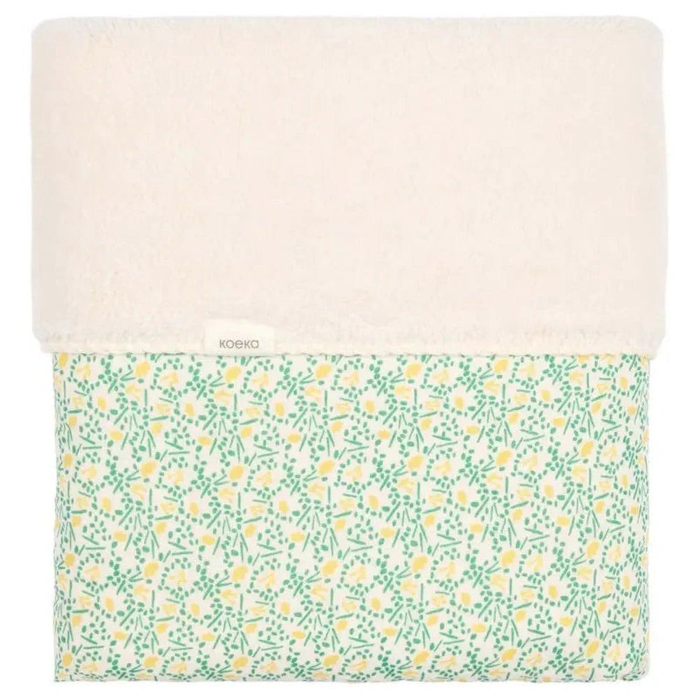 Koeka couverture de lit bébé Teddy Meadow 75x100 - blanc cassé