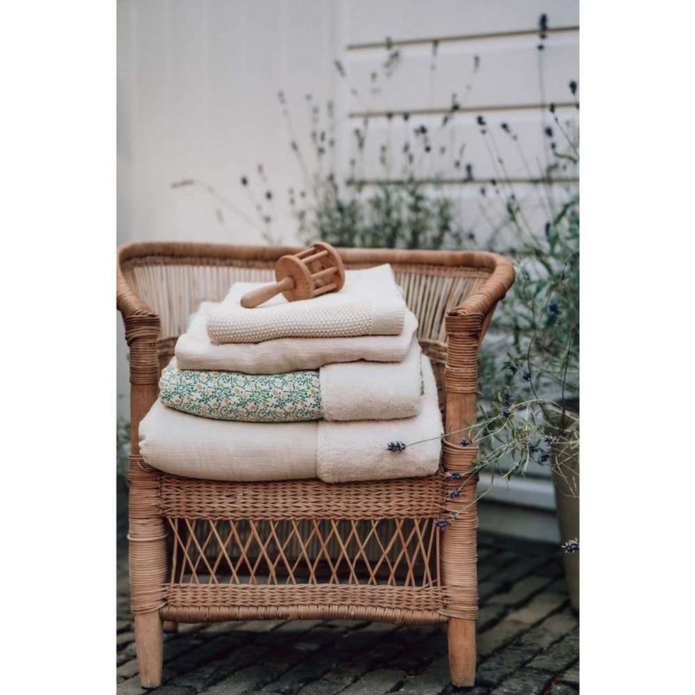 Koeka Couverture de berceau Teddy Meadow 75x100 - blanc cassé