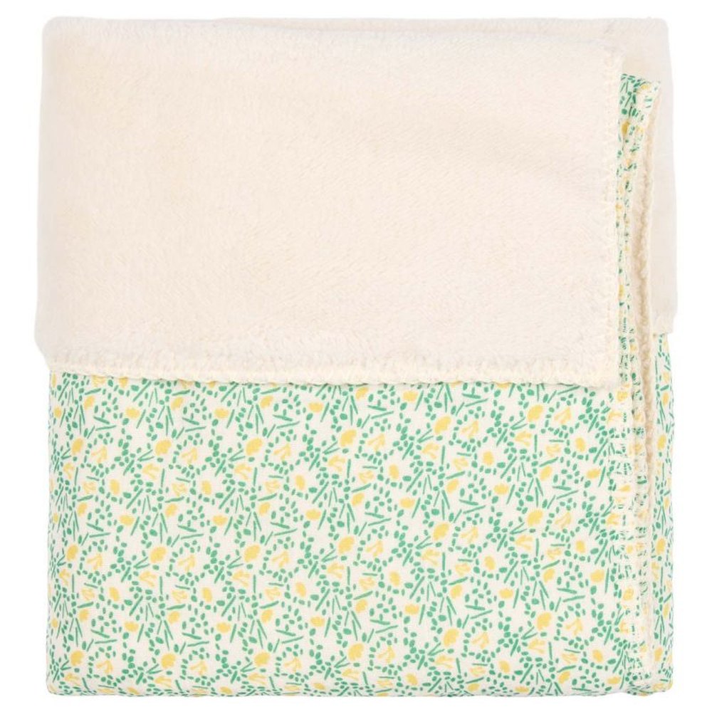 Koeka couverture de berceau Teddy Meadow 75x100 - blanc cassé