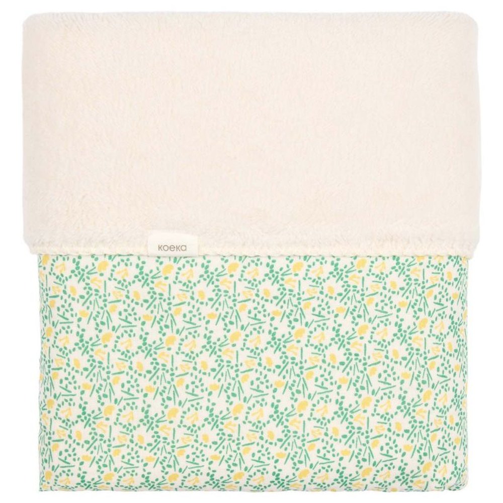 Koeka Couverture de berceau Teddy Meadow 75x100 - blanc cassé
