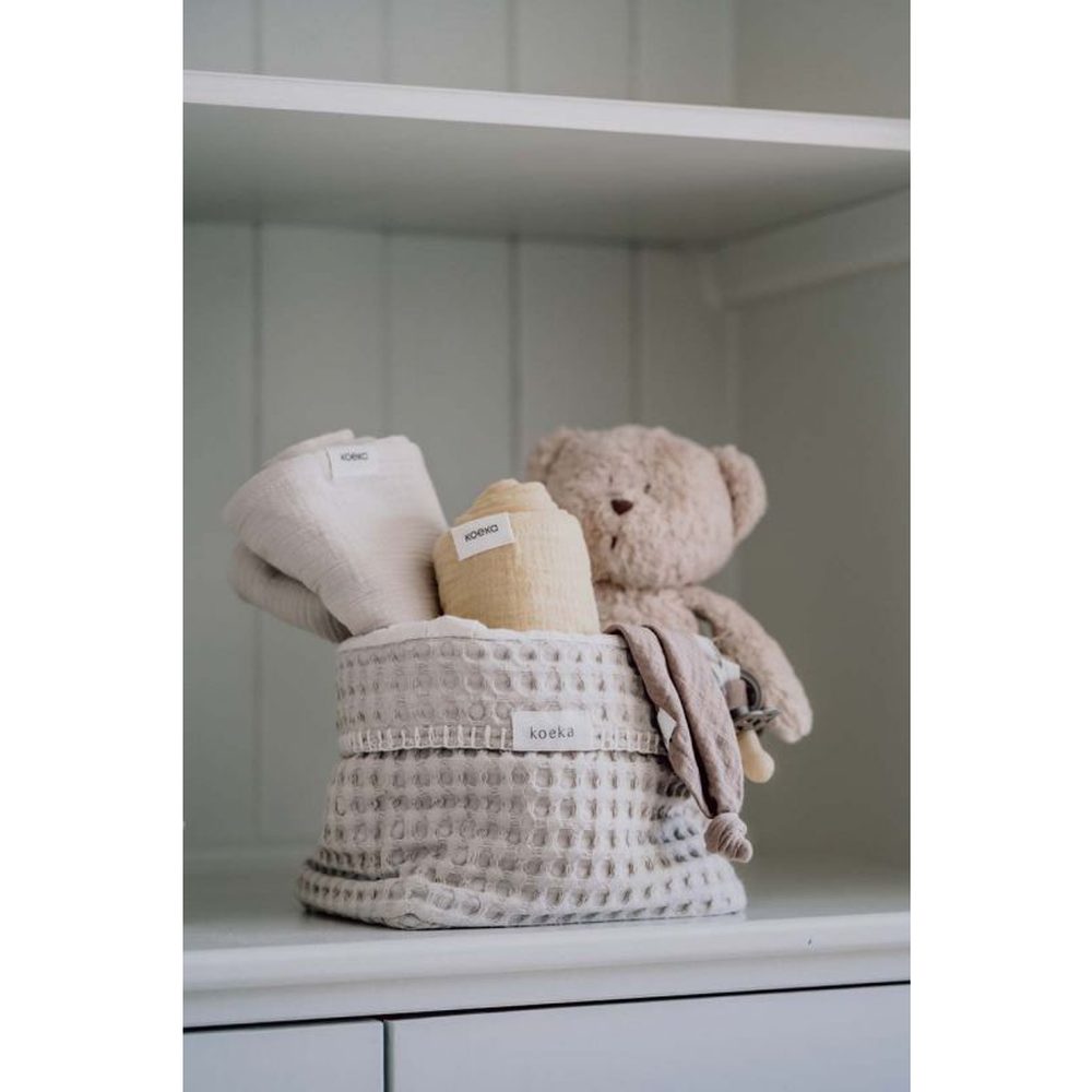 Koeka Lange d'emmaillotage hydrophile Faro 75x75 cm - miel