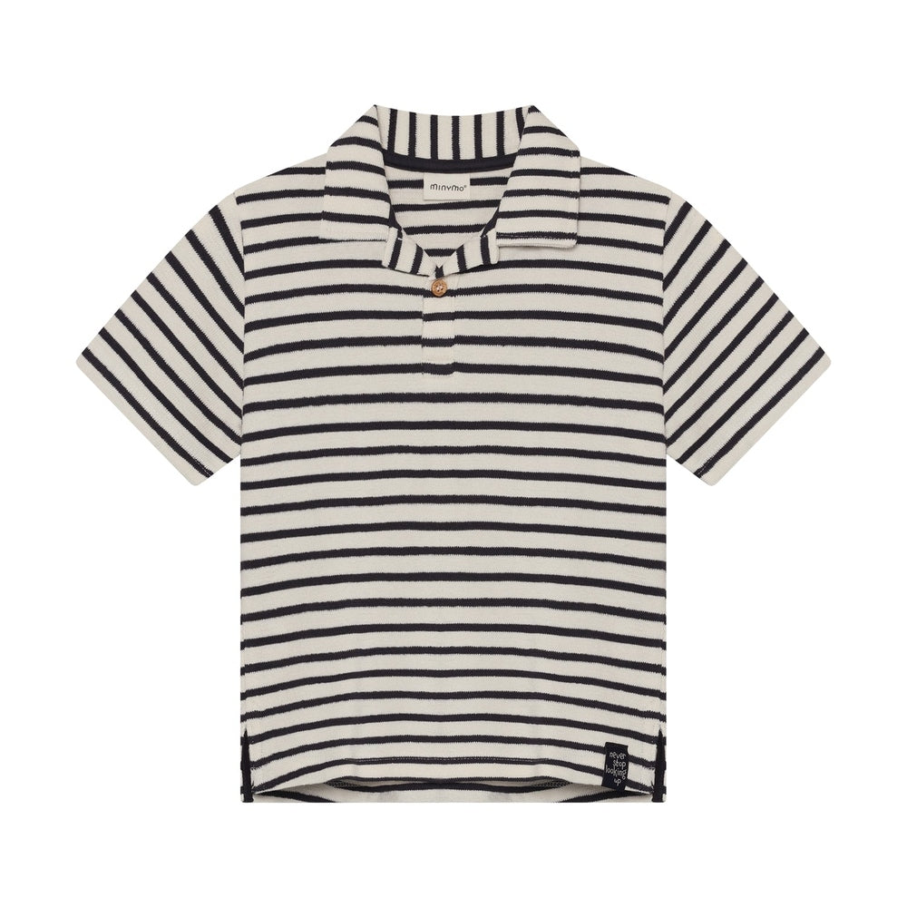 Minymo I Polo T-shirt À Manches Courtes Rayé Vanilla Ice