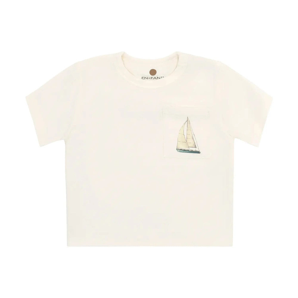 En Fant I T-shirt I blanc cassé