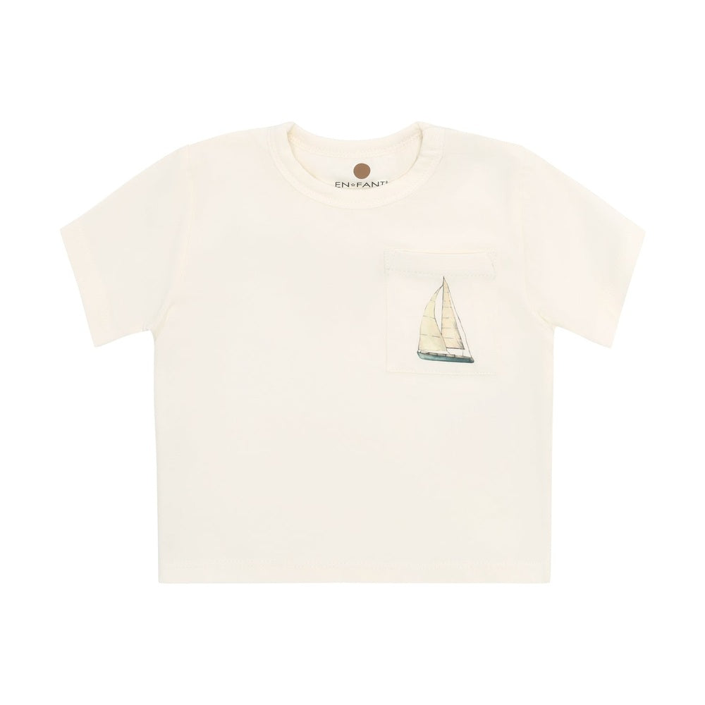 En Fant I T-shirt I blanc cassé