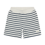 En Fant short de survêtement rayé - bleu foncé