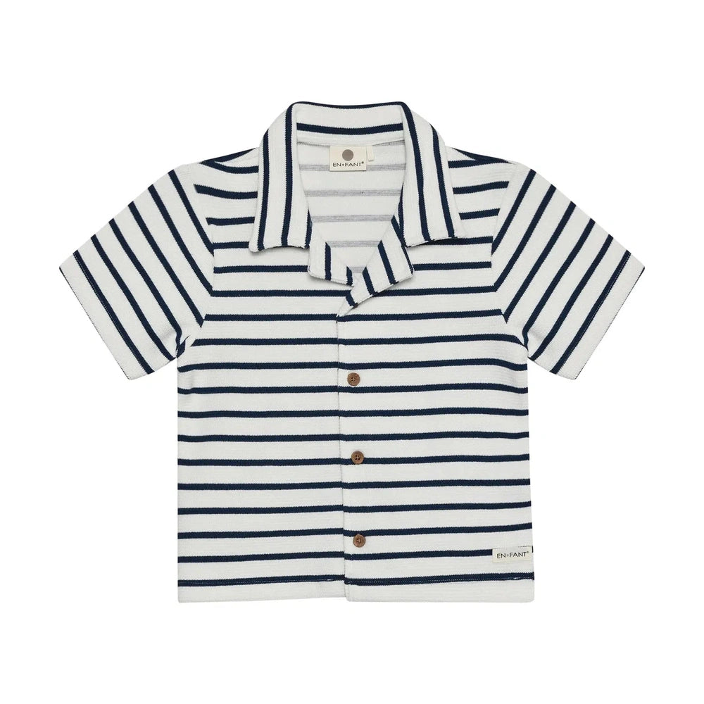 En Fant sweatshirt rayé - bleu foncé
