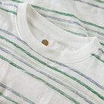 T-shirt En Fant à manches courtes - rayures vert frais