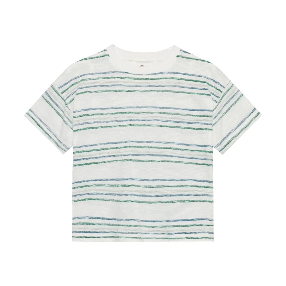 En Fant T-shirt à manches courtes - rayures vert frais