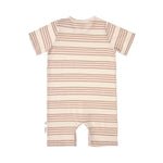 Lässig grenouillère bébé - beige rayé