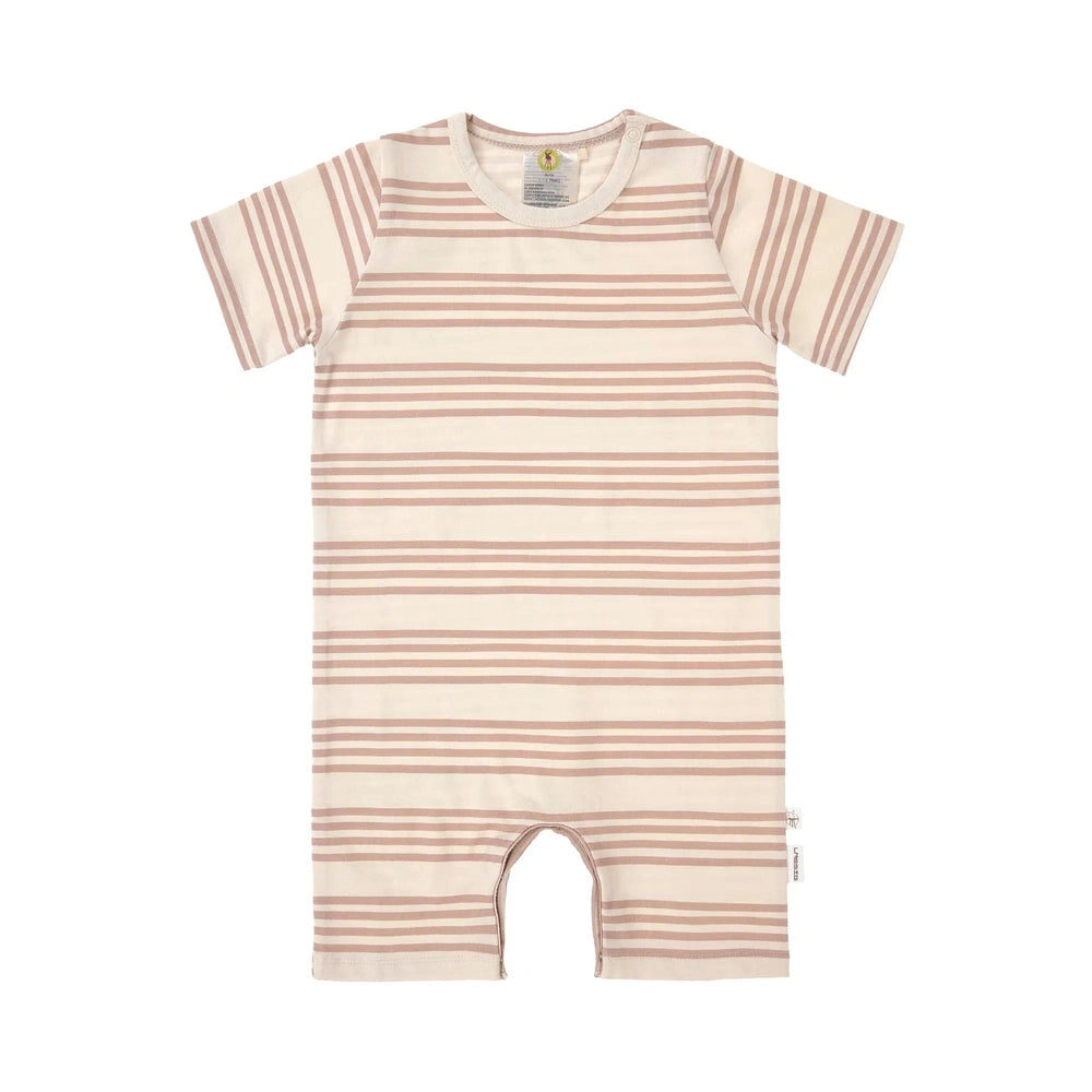 Lässig grenouillère bébé - beige rayé