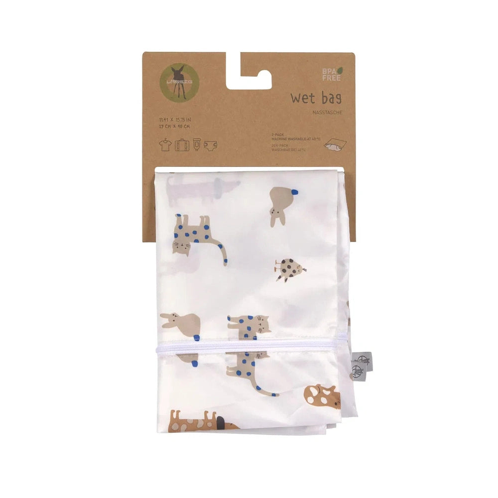 Lässig Sac imperméable 2 pièces - Petits motifs bleu roi