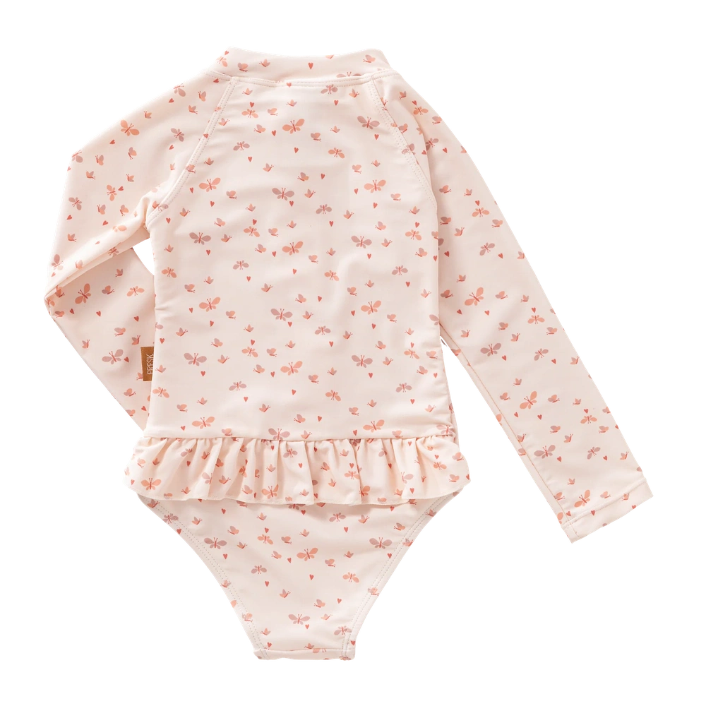 Fresk Combinaison anti-UV manches longues fille - Papillons