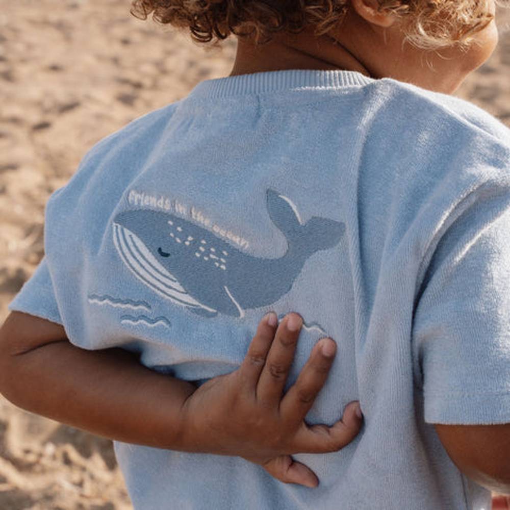 Ensemble t-shirt et short Little Dutch - Bleu