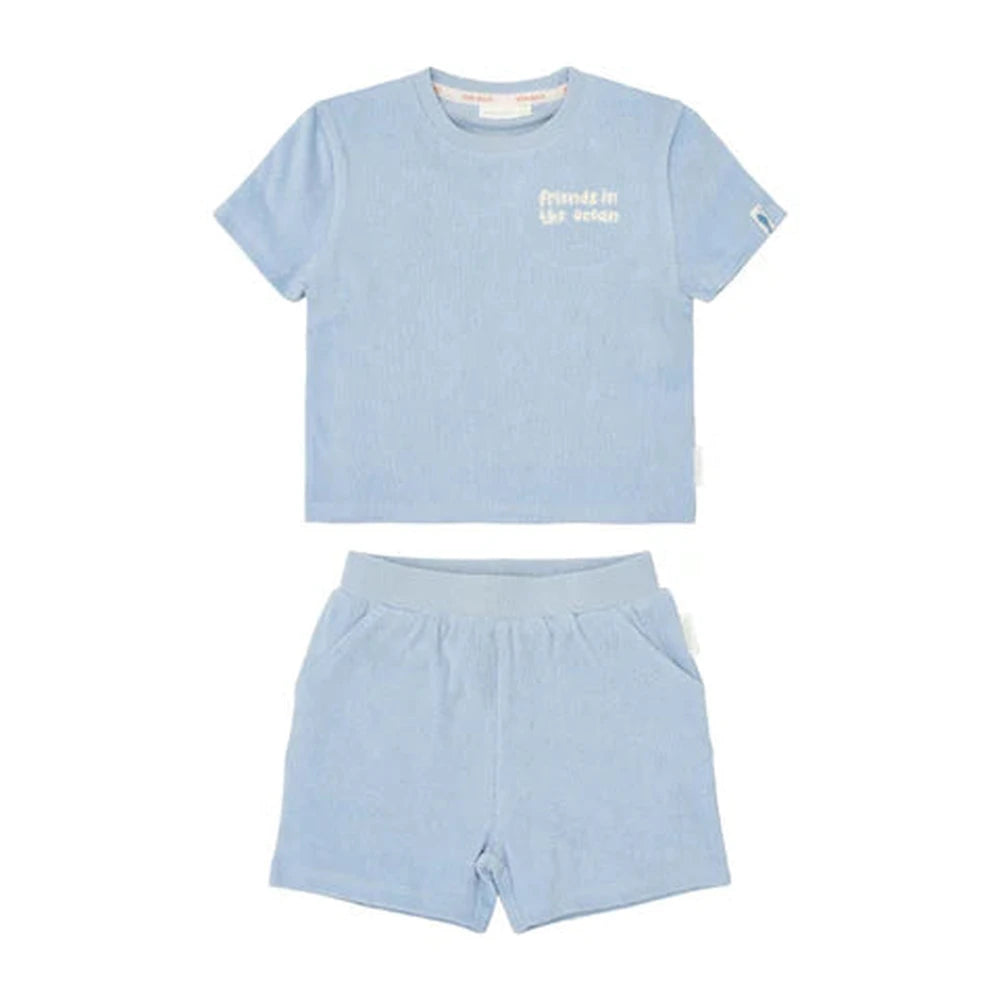 Little Dutch Ensemble t-shirt et short - Bleu