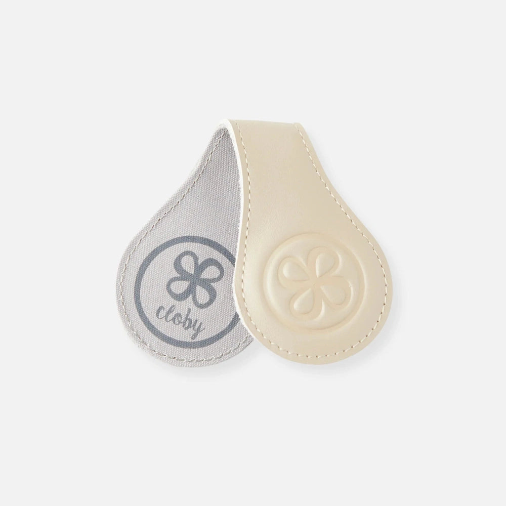 Cloby Clips d’emmaillotage en cuir - Beige